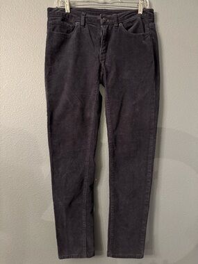 Patagonia Black Corduroy Pants with Branded Button